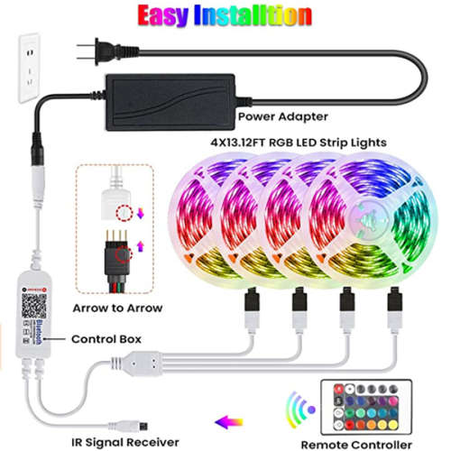LED STRIP LIGHTS BLUETOOTH, LED STRIP LIGHTS MUSIC SYNC LED STRIP LIGHTS SMARTPHONE APP LED STRIP