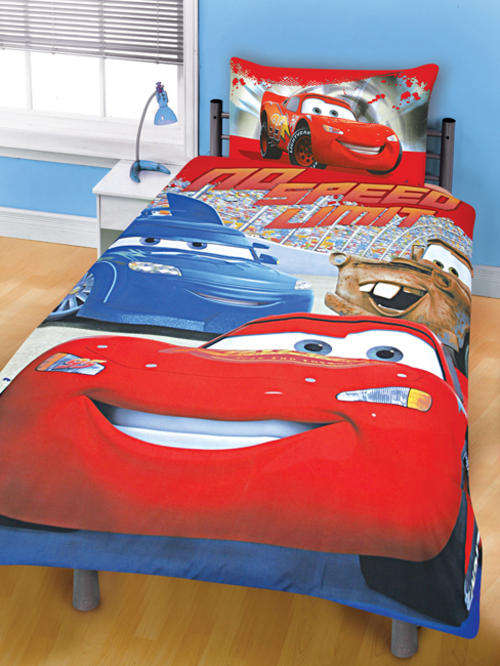 KIDS BED LINEN - CARS DUVET SET - DOUBLE BED