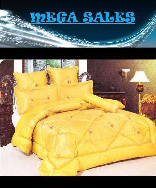 7 PCE ELEGANT QUILTED/COMFORTER SET - DOUBLE