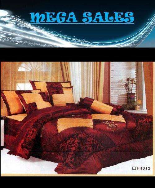 7 PCE ELEGANT QUILTED/COMFORTER SET - QUEEN