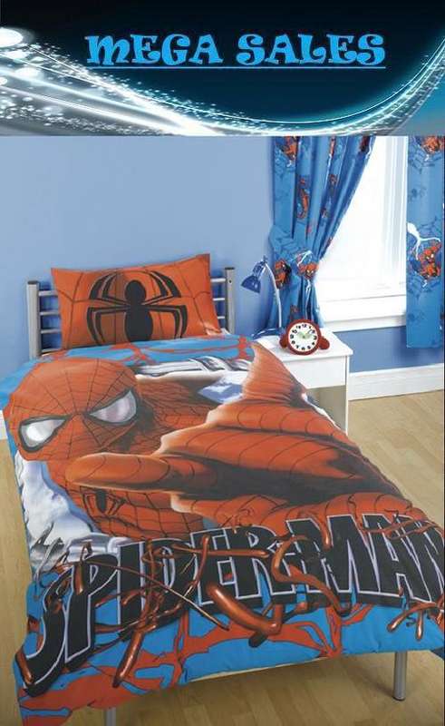 KIDS BED LINEN - SPIDERMAN DUVET SET - DOUBLE BED