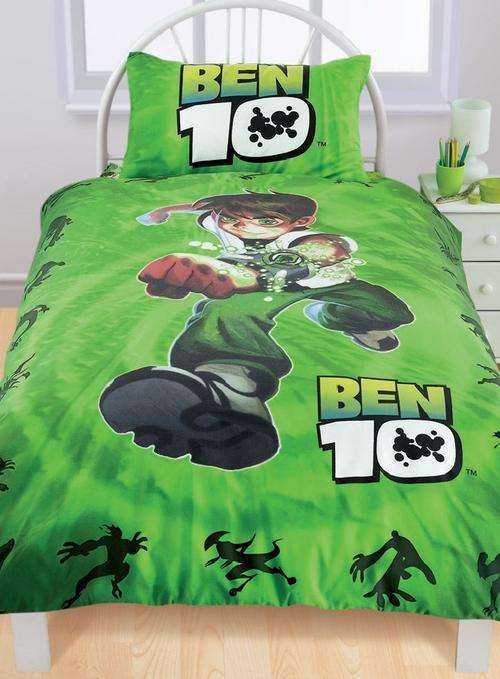 KIDS BED LINEN - BEN 10 DUVET SET - DOUBLE BED