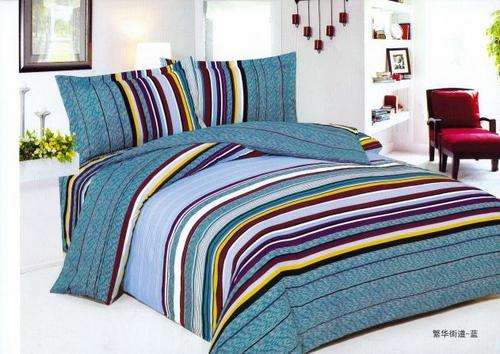 6 PCE COTTON BLEND DUVET COVER SETS - QUEEN SIZE