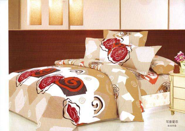 6 PCE COTTON BLEND DUVET COVER SETS - QUEEN SIZE