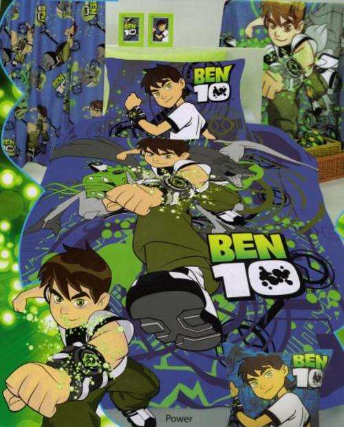 KIDS BED LINEN - BEN 10 DUVET SET - SINGLE BED