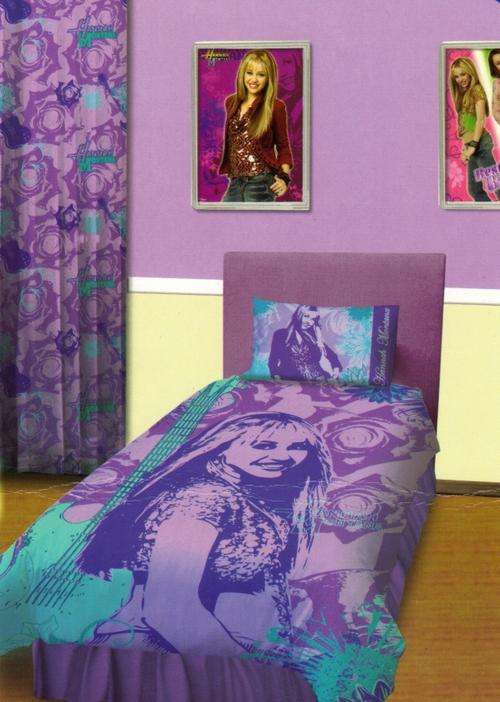 KIDS BED LINEN - HANNAH MONTANA - DUVET COVER - DOUBLE BED SIZE