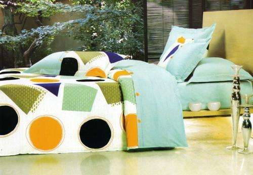6 PCE COTTON FEEL DUVET COVER SETS - DOUBLE BED SIZE
