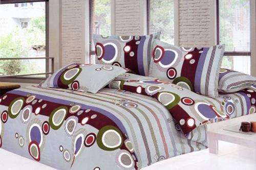 6 PCE COTTON FEEL DUVET COVER SETS - DOUBLE BED SIZE