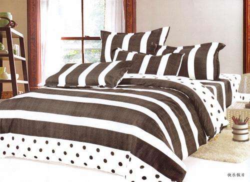 6 PCE COTTON BLEND DUVET COVER SETS - DOUBLE BED SIZE