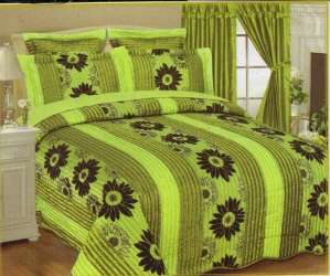 LUXURY IMPORTED 10PCE SATIN DREAM BED SPREAD SET - QUEEN BED SIZE