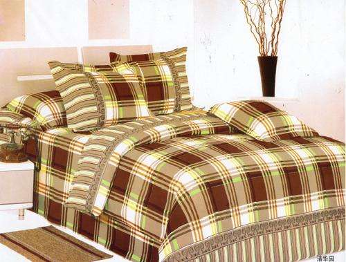 6 PCE COTTON FEEL DUVET COVER SETS - QUEEN BED SIZE