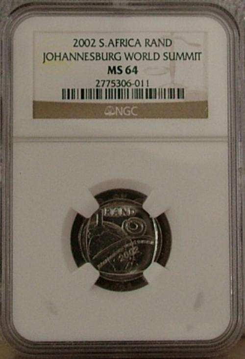 HIGH GRADE MS 64 2002 WORLD SUMMIT NGC
