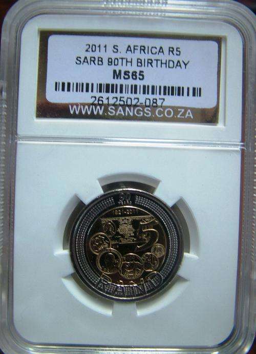 MS65 2011 MADIBA  COINS /SANGS//