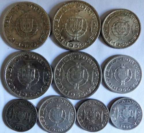 64.5 grams of MOCAMBIQUE  silver coins