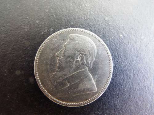 1896 zar  shilling silver coin