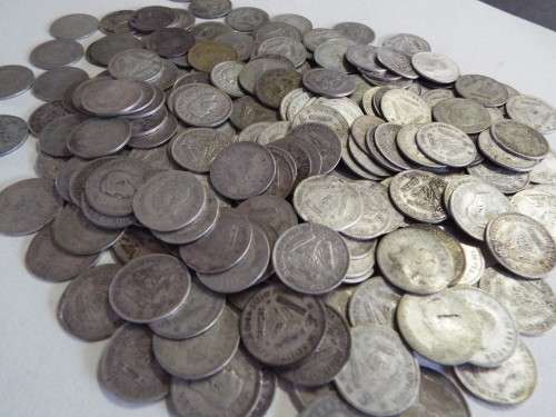NICE LOT OF 80% silver  UNION 3D COINS  ,,,