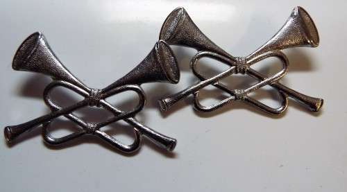 NICE 2 X TRUMPET BADGES