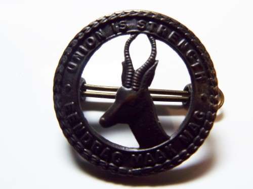 WW2 SA Union Defence Force general service cap badge