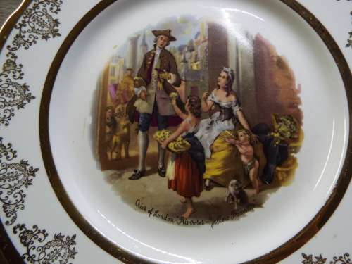 Cries of London "Yellow Primroses" bone china plate, made in England