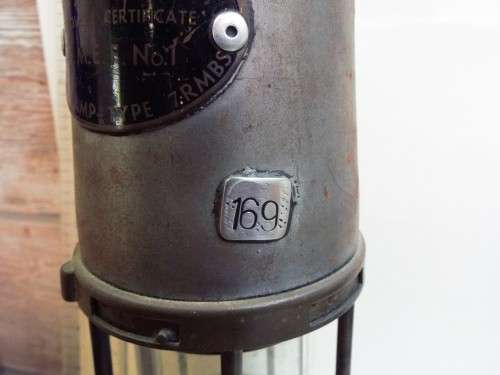 NICE AND RARE MINERS LAMP: THE WOLF SAFETY LAMP : HOOK ON TOP FOR HANGING