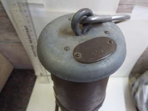 NICE AND RARE MINERS LAMP: THE WOLF SAFETY LAMP : HOOK ON TOP FOR HANGING