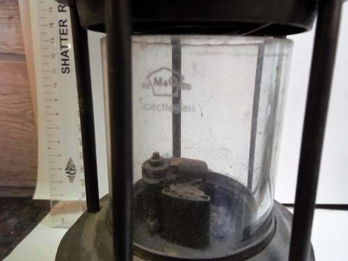 NICE AND RARE MINERS LAMP: THE WOLF SAFETY LAMP : HOOK ON TOP FOR HANGING