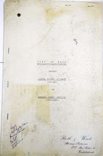 RARE,,,DEED OF SALE1967 WITH STAMPS