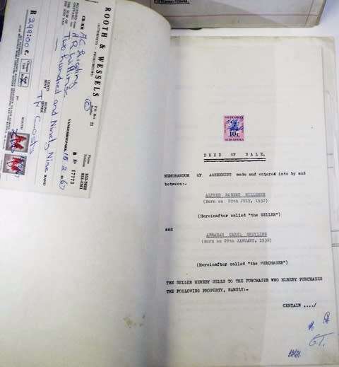 RARE,,,DEED OF SALE1967 WITH STAMPS