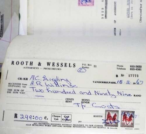 RARE,,,DEED OF SALE1967 WITH STAMPS
