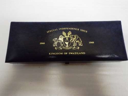 1968 Kingdom of Swaziland Independence SILVER 5-coin Proof Set