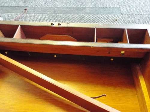 SUPER RARE Antique Brass bound Traveling Desk by J. Bramah circa 1815