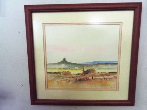 FRAMED ART BY LEONI 97 WATER COULER