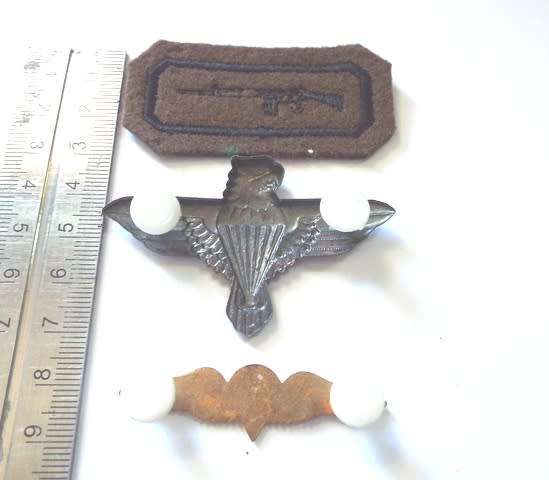 Vintage army badges