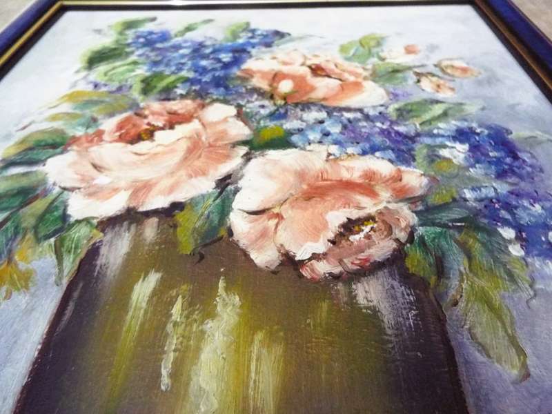 Beautiful signed oil painting in frame by T .Coulson