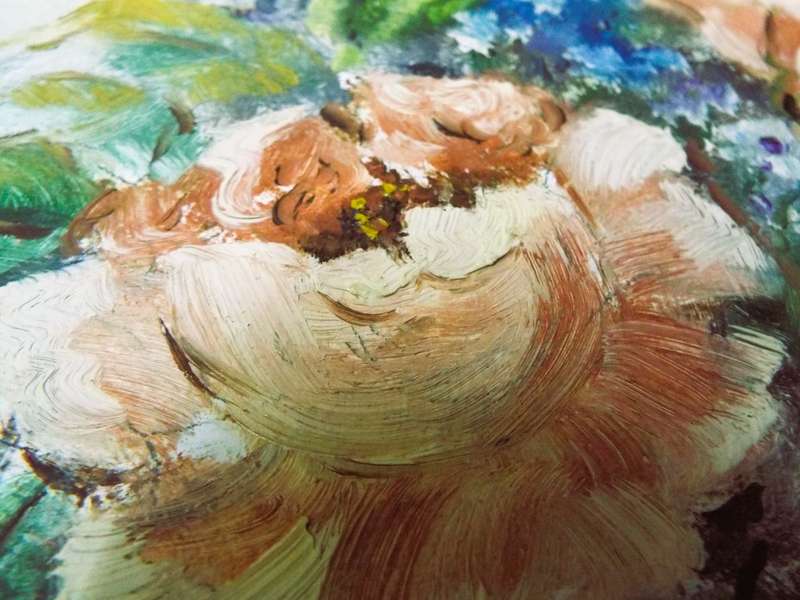 Beautiful signed oil painting in frame by T .Coulson