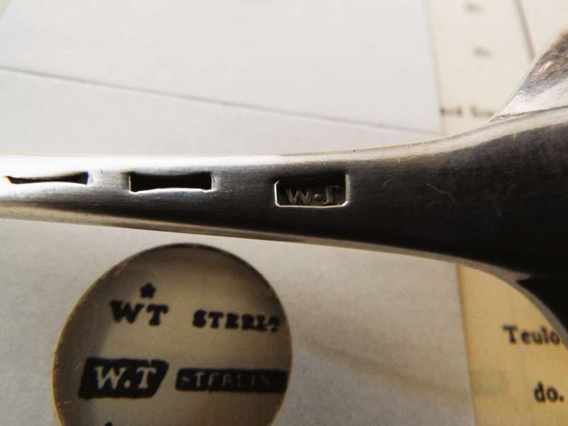 Antique silver moerse spoon  with hallmarks of W.T  89 grams of silver