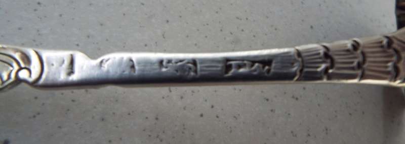 Antique silver  spoon  with hallmarks T W  (1766/77) 43 grams of silver super antique