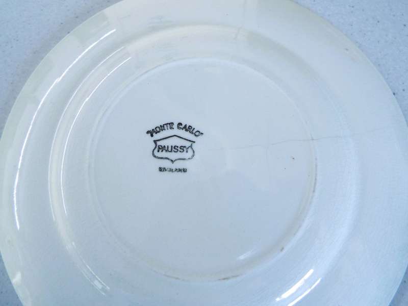 WOW,,,,,antique PORSELINE  6 x trio ART DECOR
