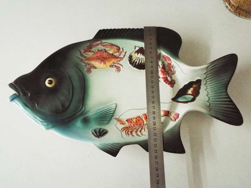 vintage balboa hand made fish  Plate. massive 47 cm long