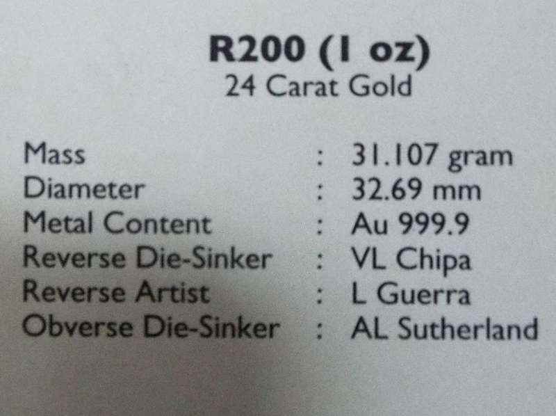 Rare 2010 1 oz 24ct gold R200 Fifa coin (solid 24 ct gold)