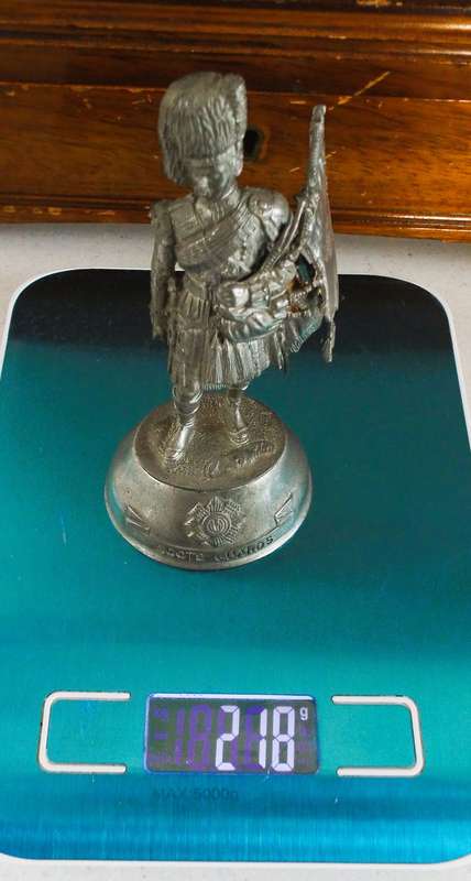 vintage, highly collectable collection of 18 Charles C. Stadden Pewter Military Figurines