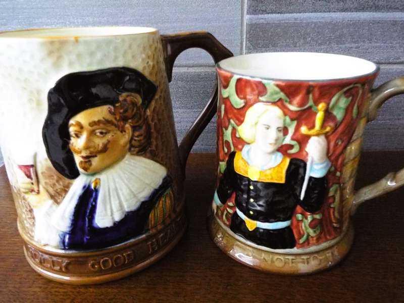 Vintage 2 x Vintage ~ Falcon Ware England ~  Tankards ~