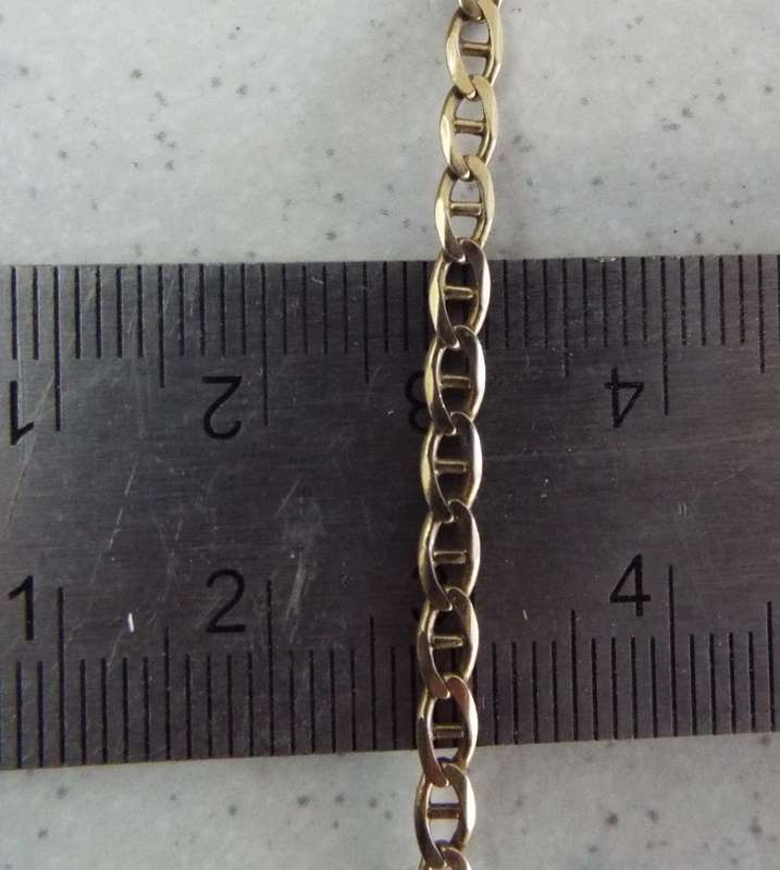 1895 silver zar 3d and solid  9ct gold chain 670mm long 8 gram