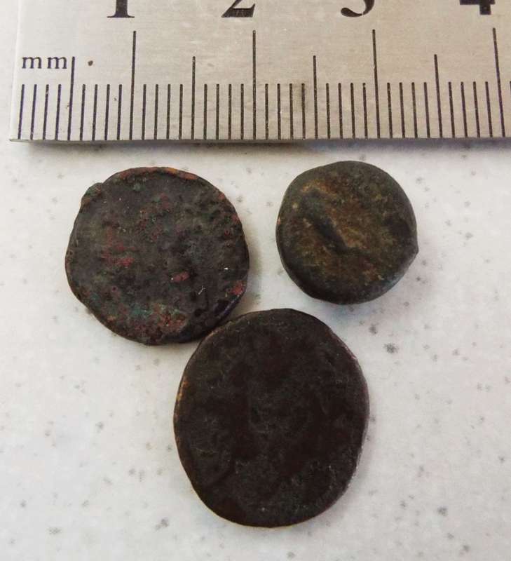 RARE Ancient Roman  Coins x 3 as 1 lot ,,,2000 year old coins(B)