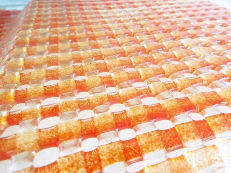 Art Deco weaved glass bowl Plate SUPER SIZE