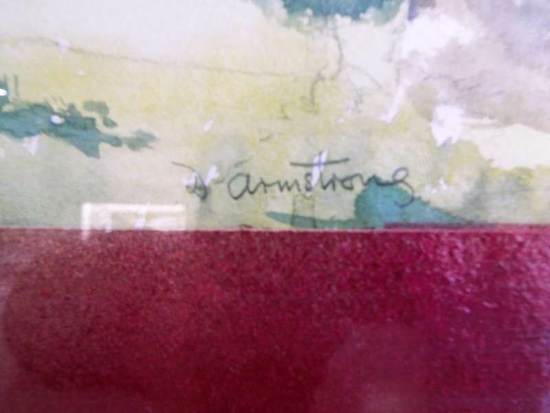 STUNNING!!!  framed art sighed by D Armstrong