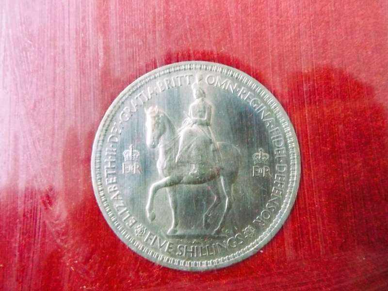 RARE 1953 Queen Elizabeth II Royal Mint Coronation Set 10 Coins framed