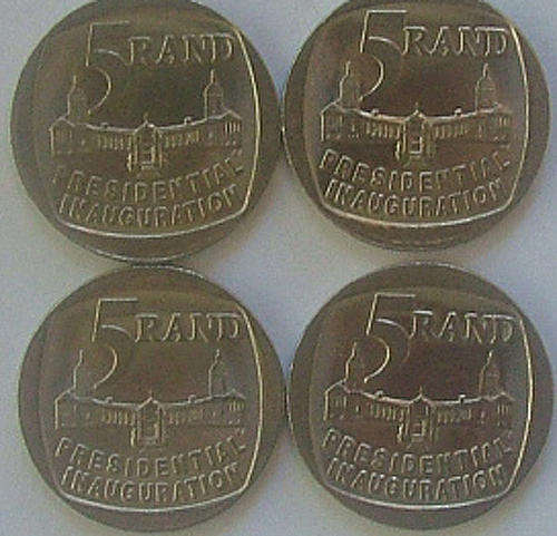 10 X INAUGURATION COINS IN AU/UNC