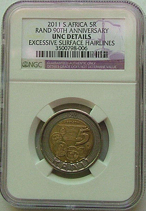 THE ONLY ONE ON BOB 2011 MANDELA RAND 90TH  ONLY 2 IN THE WORLD TODAY BY NGC