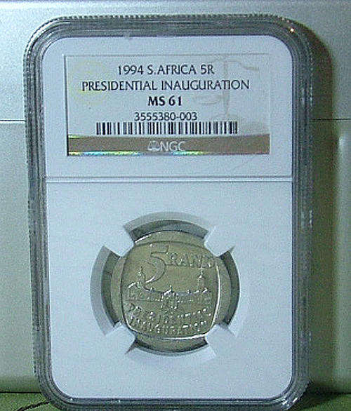 YES RARE MS 61 1994 PRES INAUGURATION R5